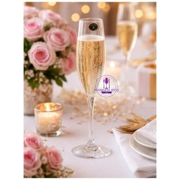GAVIA Set 6 pahare sticla cristalina Bohemia sampanie flute 220 ml