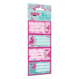 Lollipop: Cute Butterfly etichete de caiet - 12 buc
