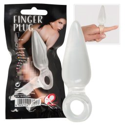 You2Toys - dop anal pentru deget - silicon transparent
