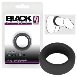 Black Velvet - inel penian gros (2,6cm) - negru