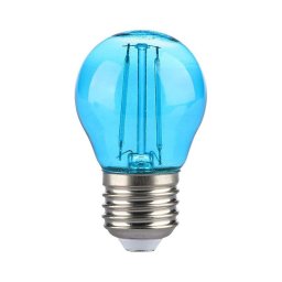 Bec LED FILAMENT G45 E27/2W/230V albastru