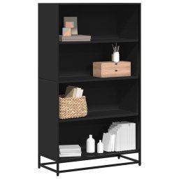 Biblioteca, negru, 80,5x35x139 cm, lemn prelucrat GartenMobel Dekor