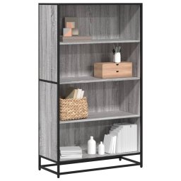 Biblioteca, gri sonoma, 80,5x35x139 cm, lemn prelucrat GartenMobel Dekor
