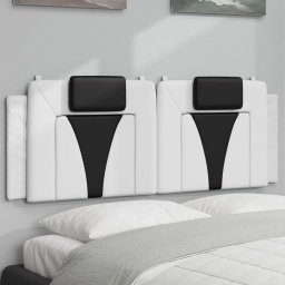 Perna pentru tablie pat, alb si negru, 120cm, piele artificiala GartenMobel Dekor