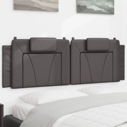 Perna pentru tablie pat, gri, 160 cm, piele artificiala GartenMobel Dekor