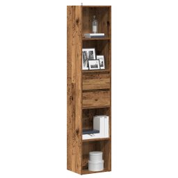 Dulap cu carti din lemn vechi 36x30x171 cm lemn prelucrat GartenMobel Dekor