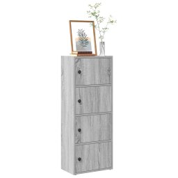 Biblioteca, gri sonoma, 40x24x102 cm, lemn prelucrat GartenMobel Dekor