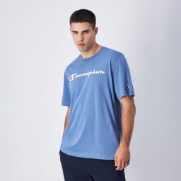 Champion Big Logo Jersey T-Shirt Blue S