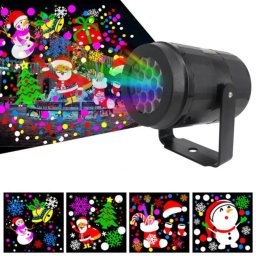 Proiector luminos exterior LED de Craciun, 5 modele cu imagini, Priza EU