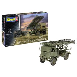 Macheta militara lansator rachete BM-13-16 on W.O.T. 8 chassis
