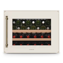 Klarstein Răcitor de vin Vinsider Victoria 28, 28 sticle, tactil, protecție UV, LED, silențios, 2 rafturi (TK15-VinsVic-Wine-CR)