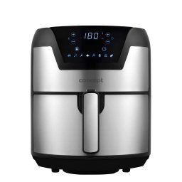 Friteuza Concept FR3500, prajire fara ulei, putere 1500 W, volum cos 3.5 litri, display Led, control tactil, 8 programe gatire presetate, temperatura reglabila 80 - 200 grade, timer, siguranta impotriva supraincalzirii