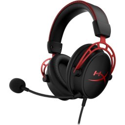 Casti gaming HyperX Cloud Alpha, drivere 50mm Dual Chamber, microfon detasabil cu noise cancelling, certificat Discord/TeamSpeak, spuma cu memorie, multiplatforma, negru/rosu