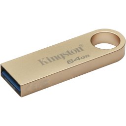 Memorie USB Kingston, DataTraveler SE9 G3, 64 GB, USB 3.2 Gen1, Metalic, Auriu