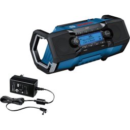 Radio cu baterie, Bosch, 18 V, FM, Albastru (06014A3100)