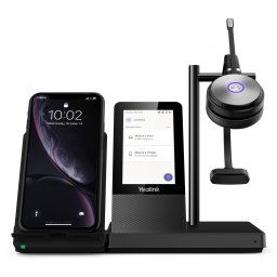 Yealink WH66 Mono Teams Sistem personal de conferinte audio Fara fir Banda de fixare pe cap Birou/Call center USB Tip-A Bluetooth Stand de incarcare Negru (1308002)