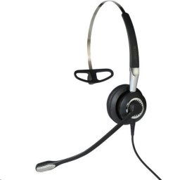 Jabra Biz 2400 II QD Mono NC 3-in-1 Wideband Balanced Casti Prin cablu Banda gat, Carlig-ureche, Banda de fixare pe cap Birou/Call center Negru, Argint (2486-825-209)