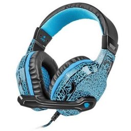 Casti gaming, Fury, Cu microfon, Albastru/Negru (NFU-0863)
