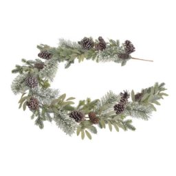 Ghirlanda brad artificial+con+gheata pentru aranjamente florale