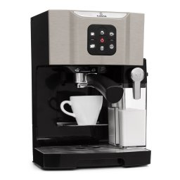 Klarstein Bella Vita, aparat de cafea, 1450 W, 20 bar, spumă de lapte, 3 în 1, gri (COF8-BellaVita-G)