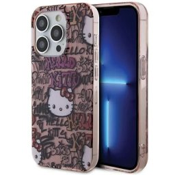 Husa IML Tags Graffiti case for iPhone 15 Pro Max - pink