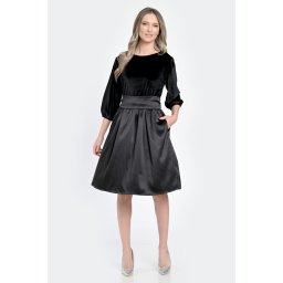 Rochie Medie Dama, de Ocazie, Neagra V300