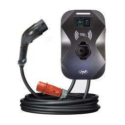 Statie de incarcare PNI KW22 32A 22KW pentru masini electrice 380V - 440V trifazat, conector Type 2, display, card, BT, control