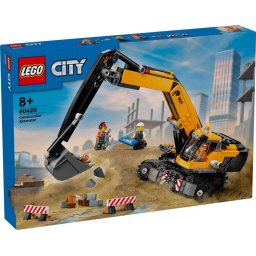 LEGO® City 60420 - Excavator galben de constructii