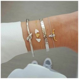 Set 4 bratari, stil Boho, argintii si aurii