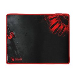 Mouse pad A4tech Bloody B-081S, gaming 350 ×280 mm, Textil, Anti-alunecare, Negru-Rosu