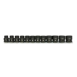 SET 12 TUBULARE IMPACT 1/2" PROFIL REDUS 10,11,12,13,14,15,16,17,18,19,20,21mm inaltime 28.2mm