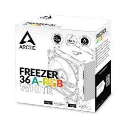COOLER Arctic Freezer 36 A-RGB -racire aer- HDT heatpipe- skt Intel LGA 1700- AMD AM5/AM4- fan 120mm- LED ARGB- alb ACFRE00125At