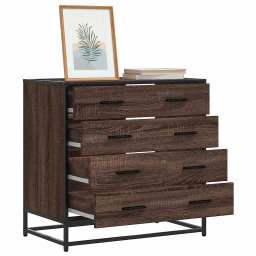 Dulap cu sertar, stejar maro, 70x41x70 cm, lemn prelucrat GartenMobel Dekor