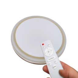Plafoniera led jad de platina cu telecomanda 48W 35cm dimabila 3 temperaturi de culoare ajustabile 3000K 4500K 6500K