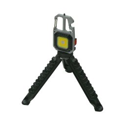 Lanternă LED multifuncțională cu încărcare USB-C 400 mAh și suport