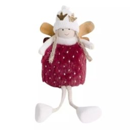 Decor îngeraș, 20 cm - roșu