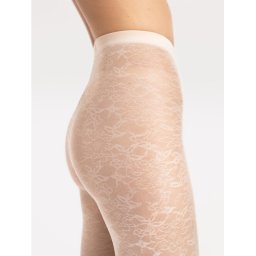 Ciorapi imitatie plasa marunta cu model floral Fiore Ariel 30 den