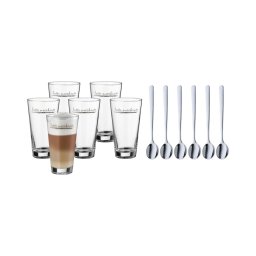 WMF - Set 6 pahare și linguri latte macchiato CLEVER & MORE
