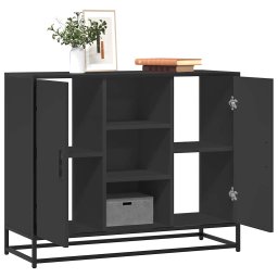 Servanta, negru, 92x35x76 cm, lemn prelucrat GartenMobel Dekor