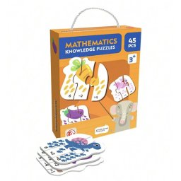 Puzzle educativ 45 piese mari Matematica , Invatam adunarea prin imagini