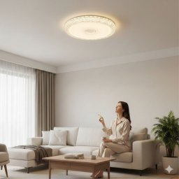 Plafoniera led cod 2010 cu telecomanda 48W 35cm dimabila 3 temperaturi de culoare ajustabile 3000K 4500K 6500K
