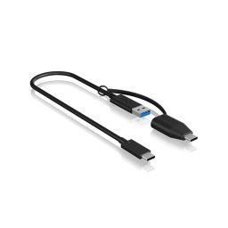 USB Adapterkabel IcyBox USB3.2(Gen2) Type-C zu Type A&C 35cm