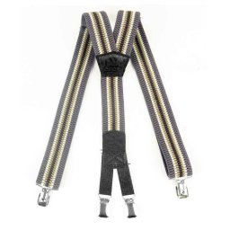 Bretele pentru pantaloni, gri-maro