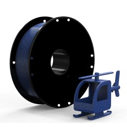 Filament PETG Lucios pentru Imprimanta 3D 1.75 mm 1 kg - Albastru