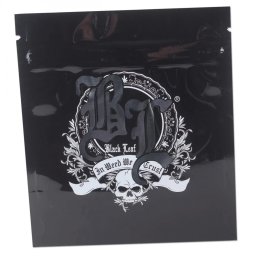 Black Leaf Pungi Ziplock Fara miros Mylar x1