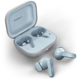 Casti In-Ear MOTO Buds Guitar, True Wireless, Bluetooth, Dolby Atmos, Smart ANC, Glacier Blue