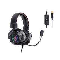 Conceptronic ATHAN02B casca audio & casca cu microfon Casti Prin cablu Banda de fixare pe cap Gaming USB Tip-A Negru (ATHAN02B)