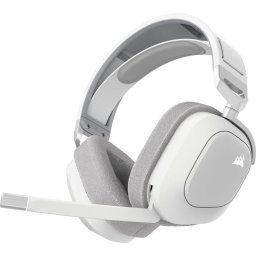 Casti gaming Corsair HS80 MAX 2.4Ghz wireless/bluetooth, multiplatform, Dolby Atmos® Spatial Audio, acumulator, Alb (CA-9011296-EU)