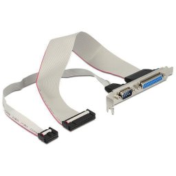 Delock Slot Bracket > 1 x Serial, 1 x Parallel