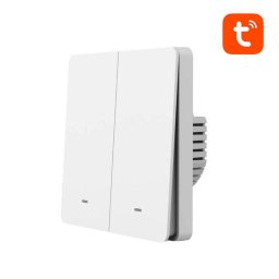 Intrerupator inteligent SW9, Wi-Fi, 10A, compatibil Google Assistant si Amazon Alexa, Alb